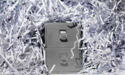 shredded paper concept photo